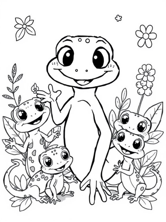 playful gecko family fun