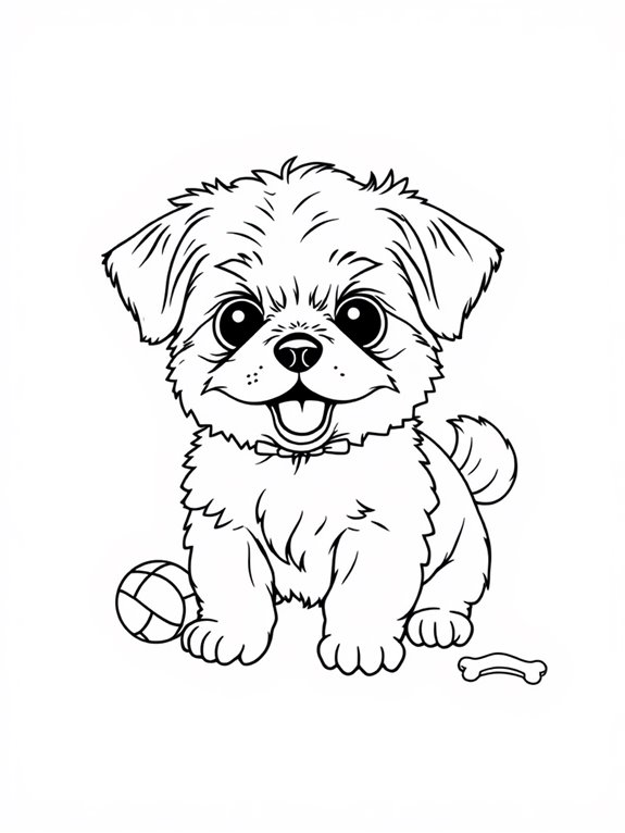 playful shih tzu puppy