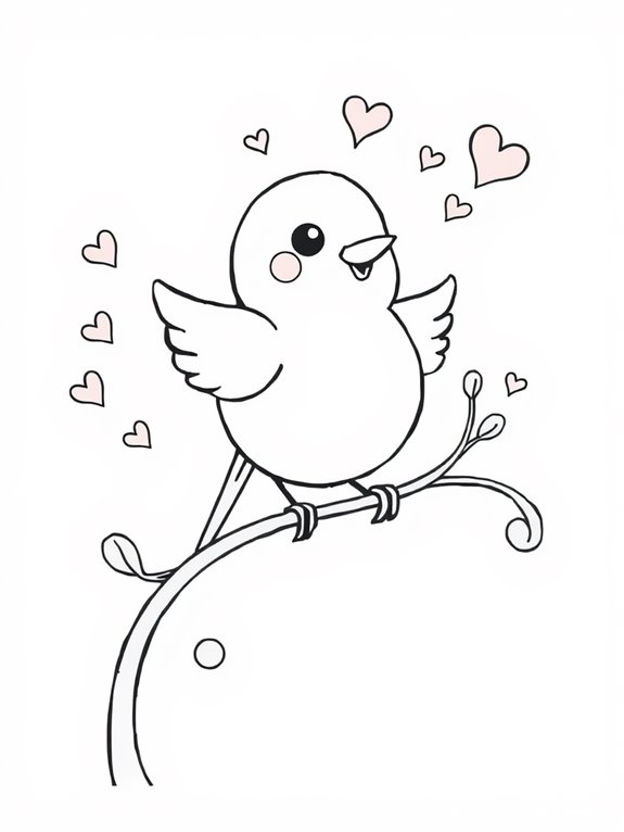 playful whimsical lovebird pose