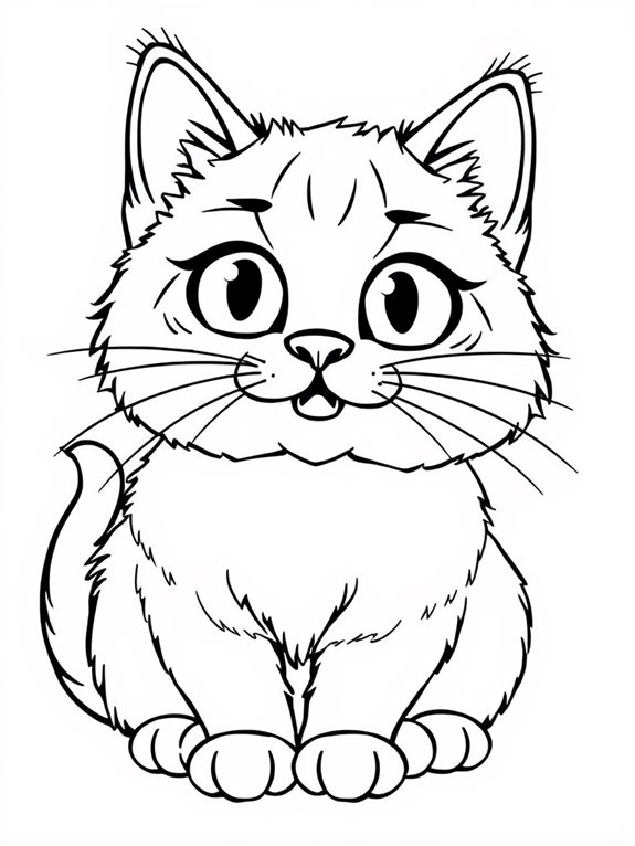 ragdoll cat coloring page