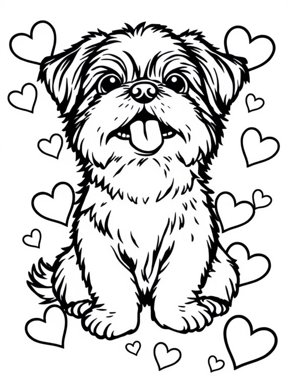 shih tzu heart shapes