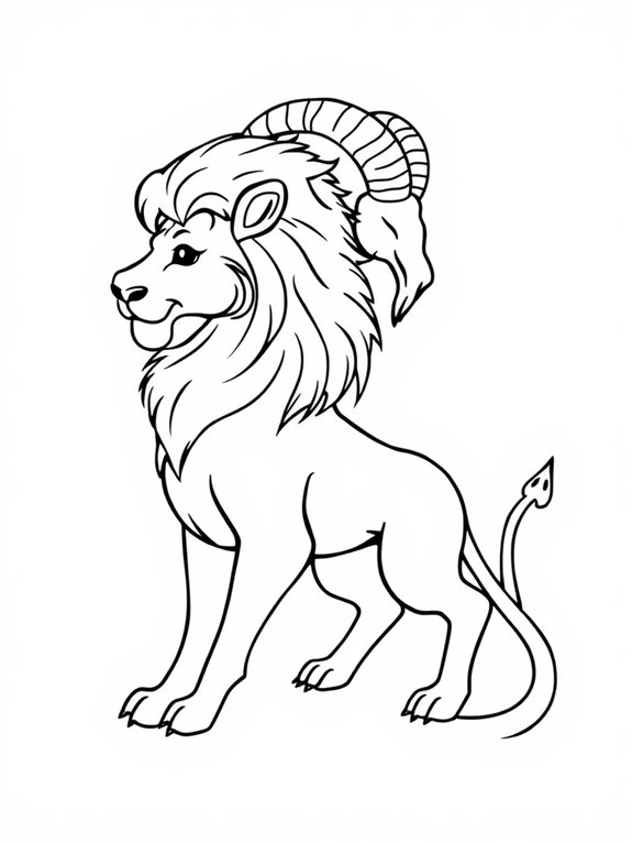 simple line art chimera