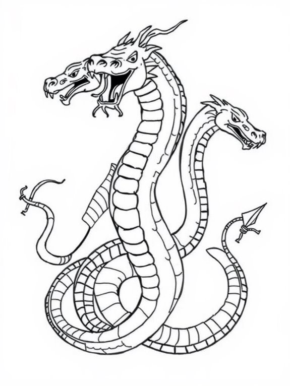 simple line art hydra