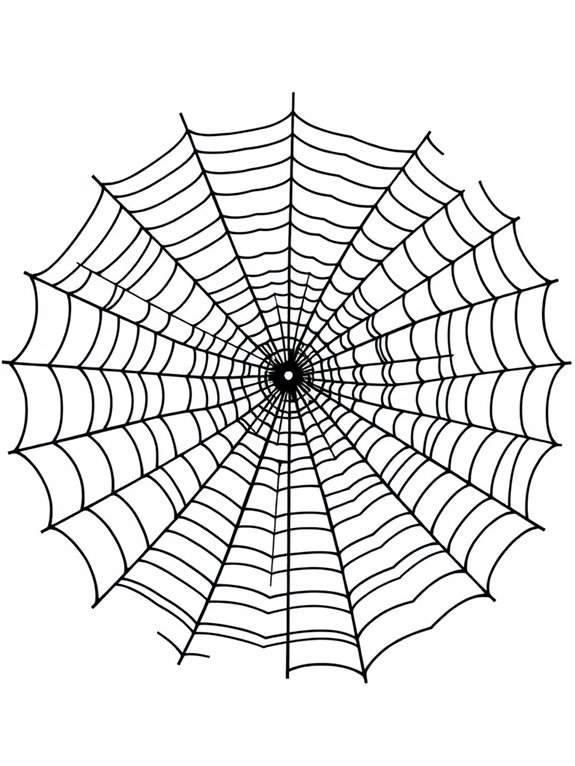 spiral spider web design