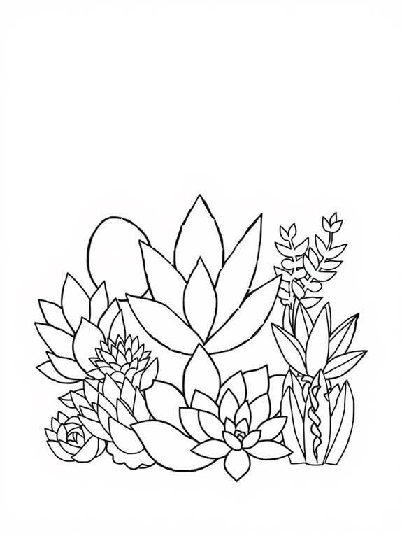 succulent geometric shapes coloring