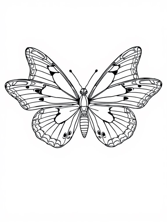 swallowtail butterfly coloring page