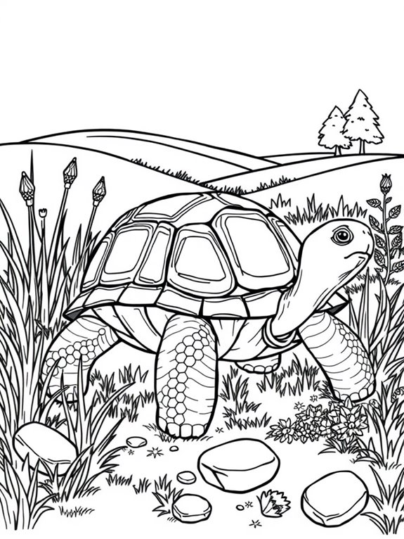 tortoise in natural setting