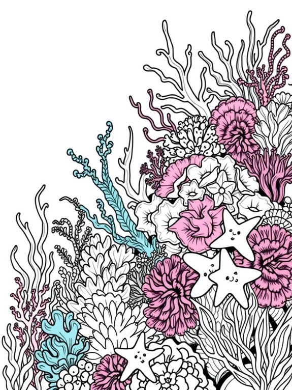 vibrant coral reef design