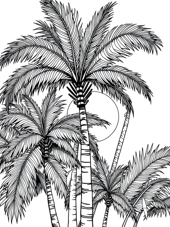 vintage palm tree illustration