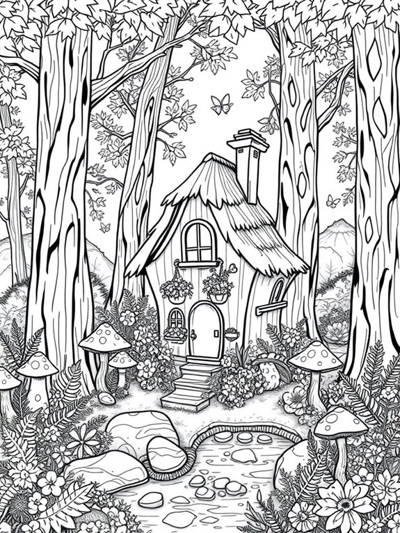 whimsical forest fairy house