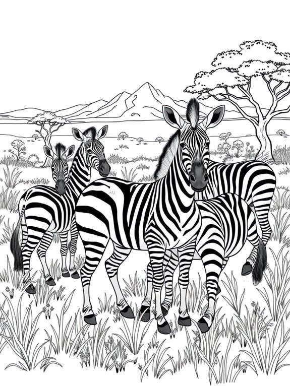 zebras on safari adventure